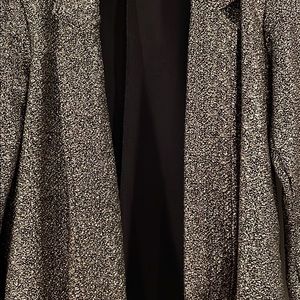 EUC : sz M gold shimmer stretchy blazer